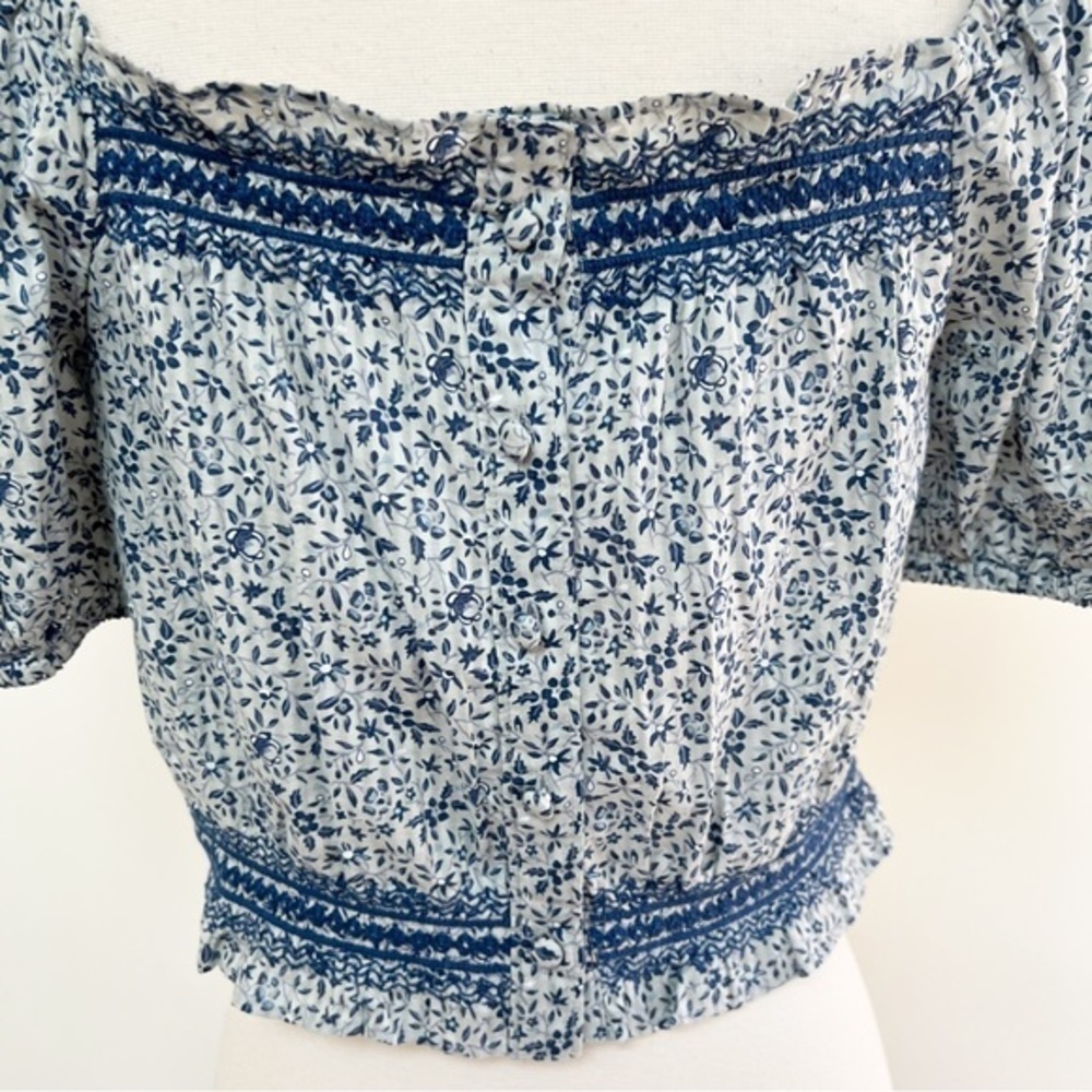 Madewell Jeanette Top in Florentine Floral. - Picture 12 of 12